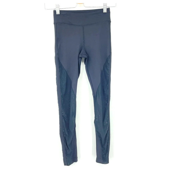 KORAL‎ Black Mesh Paneled Leggings Size XS - Picture 1 of 11